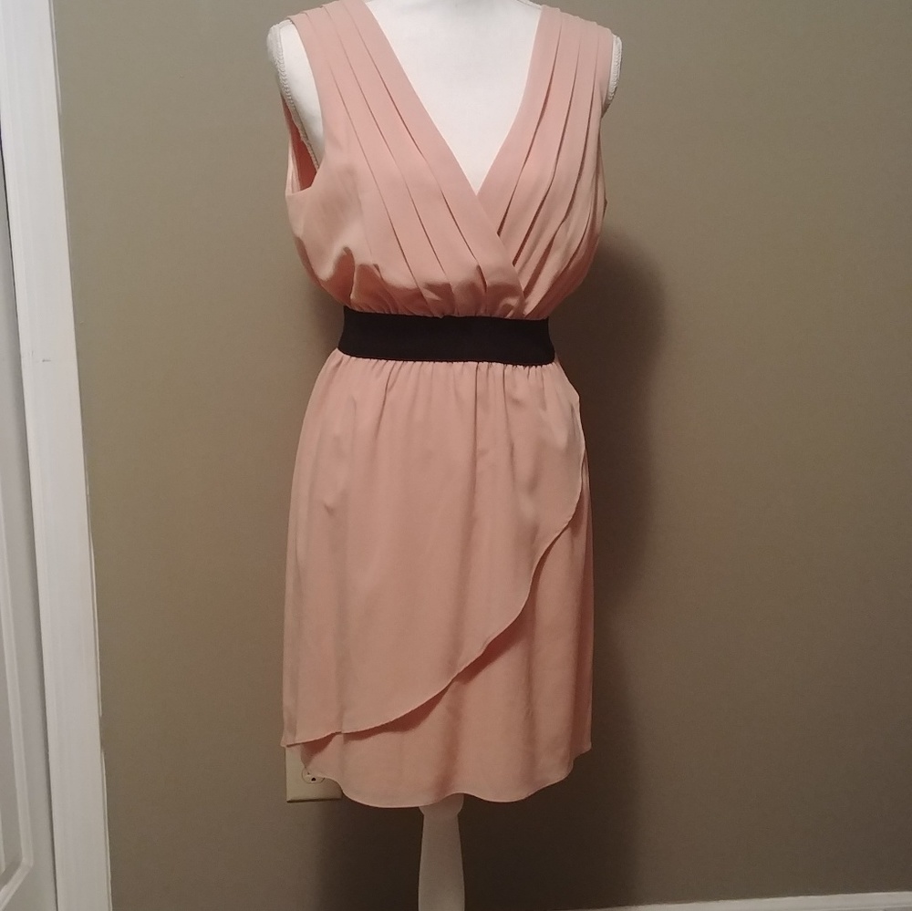 Beautiful flowing pink Charlotte Russe dress.
